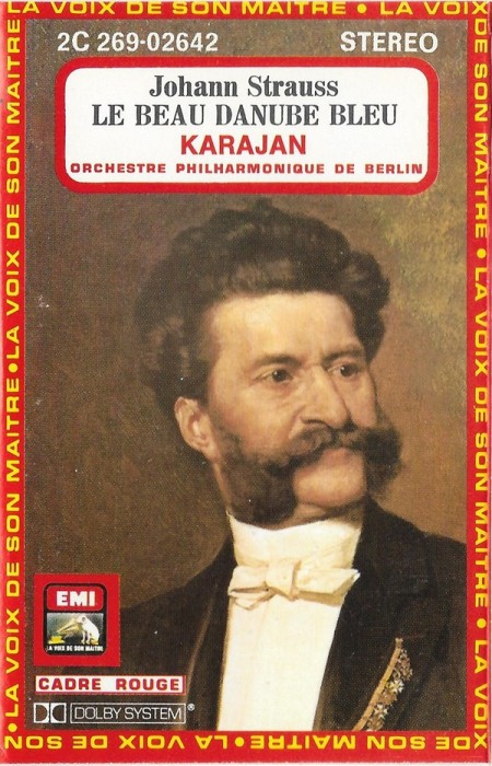 Casetă audio Johann Strauss / Karajan, Orchestre Philharmonique De Berlin&lrm; &ndash; Valses, originală