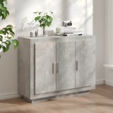 VidaXL Dulap, gri beton, 92x35x75 cm, lemn compozit