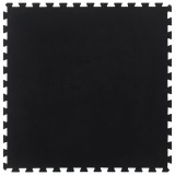 vidaXL Placă de podea din cauciuc, negru, 12 mm, 100x100 cm 155673
