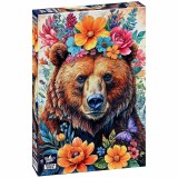Puzzle Black Sea: Printre flori, Ursuleț - 500 de piese
