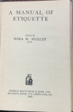 A manual of etiquette