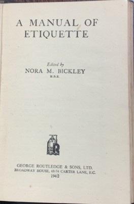 A manual of etiquette foto