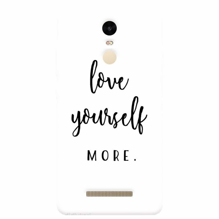 Husa silicon pentru Xiaomi Remdi Note 3, Love Yourself More