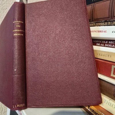 DIN ETYMOLOGICUM MAGNUM ROMANIAE - B.P. HASDEU (cu semnatura in facsimil Hasdeu si din biblioteca lui Alexandru Hodos) foto
