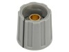 Buton rotativ indicator gri 16mm 6ax ABS