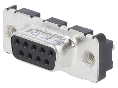 Soclu D-Sub 9-Pin Mamă 90&amp;deg; pentru Panou 5A foto