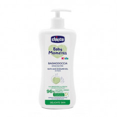 Gel de dus dermatologic fara lacrimi Baby Moments, 500ml, Chicco