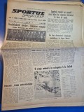 ziarul sportul popular 10 octombrie 1966 - etapa divizei A la fotbal ,dinamo campioana la polo