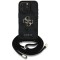 Husa pentru iPhone 16 Pro Max - Guess Hardcase 4G Big Logo with Cord Strap (GUHCP16XP4GMGCRK) - Black