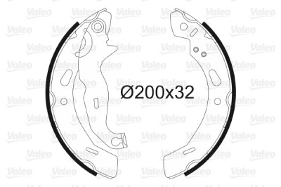 VALEO 564139 Set saboti frana foto