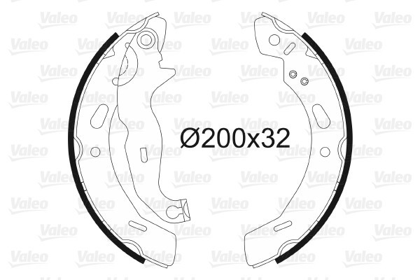 VALEO 564139 Set saboti frana