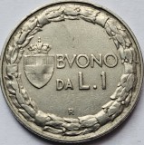 1 lira 1923 Italia, km#62