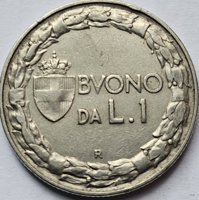 1 lira 1923 Italia, km#62