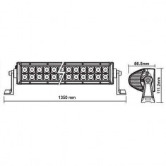 Bara proiectoare LED Auto Offroad 300W/12V-24V, 21.980 Lumeni, 52&amp;amp;#8243;/133 cm, Combo Beam 8/90 Grade foto