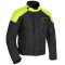Geaca textila impermeabila Oxford Spartan, versiune scurta, culoare negru/fluo,... Cod Produs: MX_NEW SM210202LOX