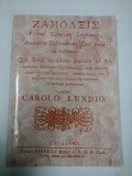 ZAMOLXIS PRIMUL LEGIUITOR AL GETILOR - Carolus Lundius