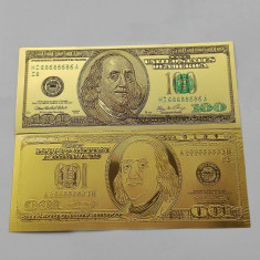 100 dolari - bancnota polymer aurita - UNC foto