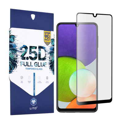 LITO - 2.5D Folie sticla Full - Samsung Galaxy A22 4G - Negru foto