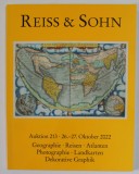 REISS und SOHN , GEOGRAPHIE , REISEN , ATLANTEN ..DEKORATIVE GRAPHIK , CATALOG DE LICITATIE , TEXT IN LB. GERMANA , 2022