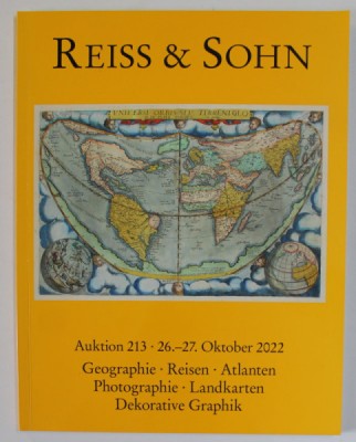 REISS und SOHN , GEOGRAPHIE , REISEN , ATLANTEN ..DEKORATIVE GRAPHIK , CATALOG DE LICITATIE , TEXT IN LB. GERMANA , 2022 foto