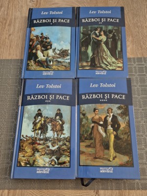 Razboi si pace Lev Tolstoi 4 volume adevarul foto