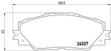 BREMBO P 83 071 PRIME LINE set placute frana,frana disc