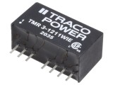 Convertor DC/DC 3W, 5V 600mA, SIP8 - TRACO POWER