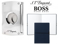 Set Maxijet Cigar Cutter S.T. Dupont si Note Pad Blue Hugo Boss foto