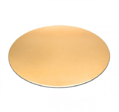 Discuri Aurii din Carton, Diametru 34 cm, 25 Buc/Bax - Tava Prajituri foto