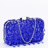 Cumpara ieftin Geanta clutch albastra cu cristale si paiete BME6011 06
