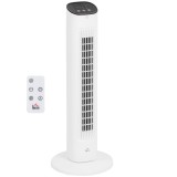 Ventilator turn HOMCOM cu telecomandă, 3 viteze, mod de repaus | Aosom Romania