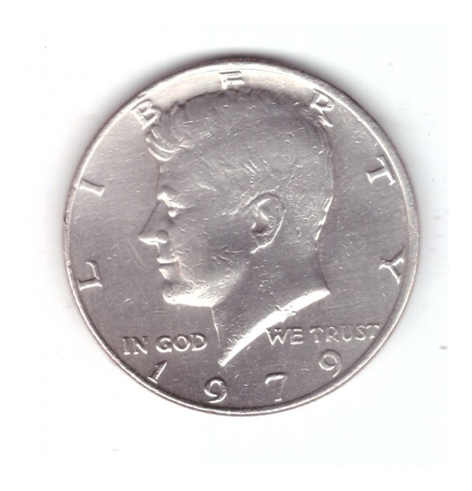 Moneda SUA 1/2 dollar/dolar 1979, stare buna, curata
