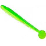 Twister Lunker City Swimming Ribster 4&rdquo; Grub, 174 Limetreus, 10cm, 10buc/blister