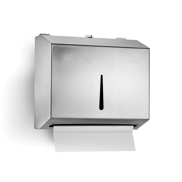 Dispenser manual din otel inoxidabil pentru prosoape de hartie, Z Fold 200 coli