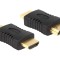Adaptor HDMI mufă, neagră