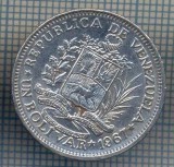 AX 1189 MONEDA - VENEZUELA - 1 BOLIVAR -ANUL 1967 -STAREA CARE SE VEDE, America Centrala si de Sud