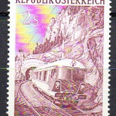 AUSTRIA 1971, Transport, Locomotiva, serie neuzata, MNH
