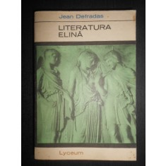 Jean Defradas - Literatura elina
