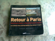 RETOUR A PARIS - DANIEL QUESNEY (CARTE FOTOGRAFIE, TEXT IN LIMBA FRANCEZA) foto