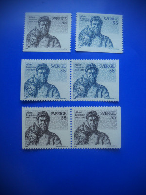 HOPCT TIMBRE SUEDIA MNH 1180 PICTOR/S ENGSTROM -VARIANTE-6 VAL 1969-NESTAMPILAT foto