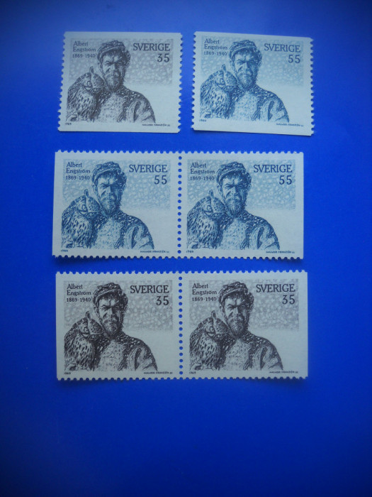 HOPCT TIMBRE SUEDIA MNH 1180 PICTOR/S ENGSTROM -VARIANTE-6 VAL 1969-NESTAMPILAT