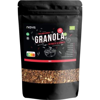 Granola cu Fructe si Seminte Bio 200 grame Niavis foto