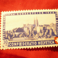 Timbru Elvetia 1944 - Pro Patria- Crucea Rosie , val. 30C