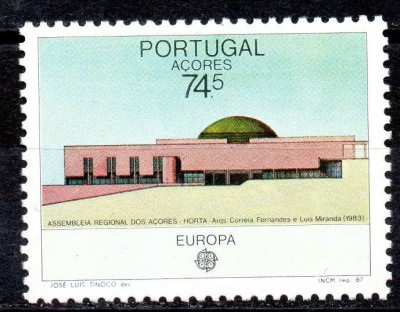PORTUGALIA Azore 1987, EUROPA CEPT, serie neuzata, MNH foto