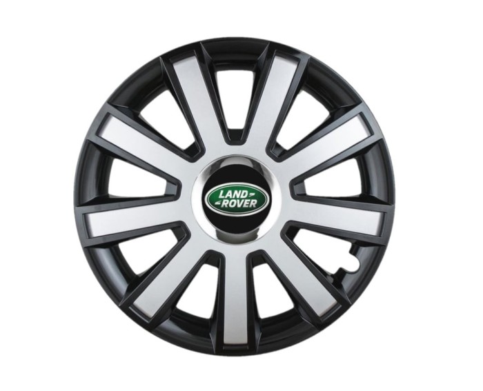 Set 4 capace roti Flash Gri-Negru R14 pentru gama auto Land Rover