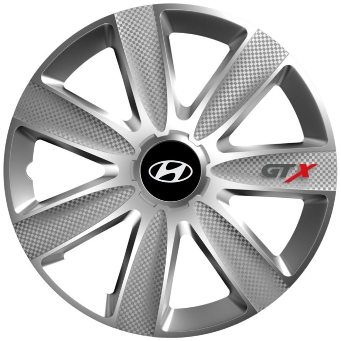Set 4 Capace Roti GTX Gri R14, Pentru Hyundai