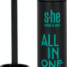 S-he colour&style All in one mascara volume&alungire Nr. 171/001, 12 ml