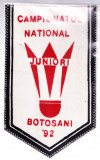 AMS# - FANION CAMPIONATUL NATIONAL JUNIORI BADMINTON BOTOSANI 1992