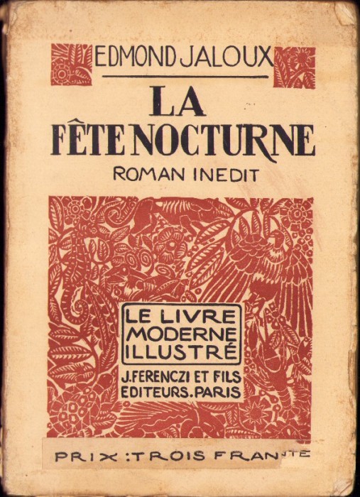 HST C3489 La fete nocturne par Edmond Jaloux, 1924, Paris