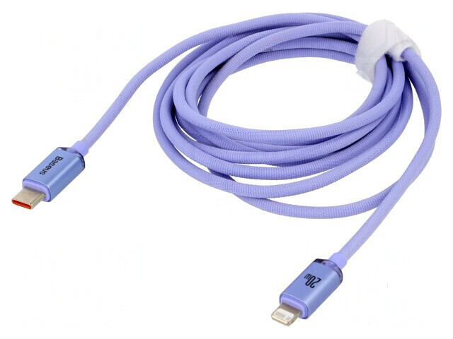 Cablu USB 2.0 Apple Lightning și USB C, 2m, albastru